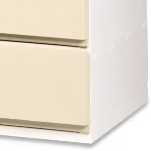 日本品牌 SHINWA 伸和 四層收納櫃 寬35cm 米白色