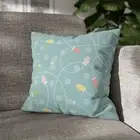 CUSHION COVER PILLOW CASE|SNOW FLAKES AND GLOVES PATTERN