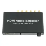 Supports 4K 3D 5.1CH HDMI Audio Extractor DecodeR Coaxial RCA Adapter A5X7 H5L7