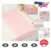 Luxury Pink Silk Bassinet Sheets for Babies - 23 Momme, 2 Pack for Comfort