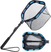 Floating Fishing Net, Rubber Coated Landing Net for Easy Catch & Release,Compact
