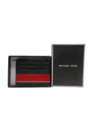 Michael Kors Men's Leather Wallet Dark Black