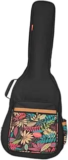 Luwecf Acoustic Guitar Case Travel Padding Backpack for Strings Cables Music Files