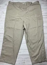 Geoffrey Beene G.B. Khakis Flat Front Khaki Pants Men’s Size 44x30 NWT
