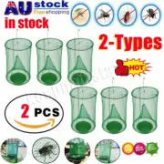 Ranch Fly Trap Bag Reusable Catcher Killer Cage Net Pest Bug Hanging Catch BC