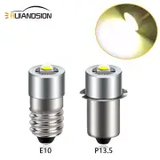 DC 3-24V P13.5S E10 LED Upgrade Flashlight Torch Replace Light Bulb White