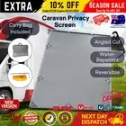 Caravan Awning Grey Privacy End Screen Roll Out Wall Side Sun Shade 1.95 x 2.2M
