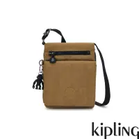 在飛比找蝦皮購物優惠-Kipling 暖暮栗褐 多層收納隨身斜背小包 全新