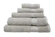 St Regis 600gsm 5 Piece Bathroom Bath Set - Silver