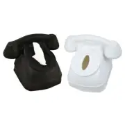 Unique Telephone Model Tissue Box PVC Craft Paper Case for Home and Office Use