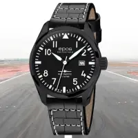 在飛比找momo購物網優惠-【epos 愛寶時】經典時尚飛行員系列自動上鍊機械錶-皮錶帶