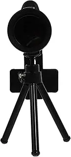 TEHAUX 1 Set Lightweight Telescope for Mobile Phones Durable Single Tube Design with Tripod for Photography Photographers Black
