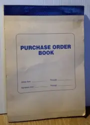 Purchase Order Book Vintage Unused Quality Contracting inc.