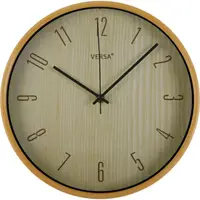 在飛比找momo購物網優惠-【VERSA】簡約木紋掛鐘 淺褐30cm(壁掛時鐘)