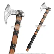 25.5” Foam Viking Bearded Axe Throwing Medieval Fantasy Cosplay Costume Prop