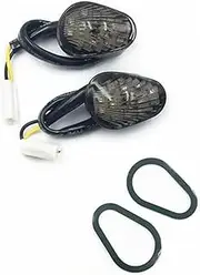 KIXURO LIGHT Turn Signal Light Indicator Lamp Flush Mount For YZF R1 R6 R6S Motorcycle accessories Motorcycle Turn Signal Light(BLACK Smoke)