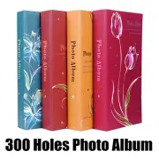 4" x 6" 300 Holes Photo Memories Slip Case Picture Album Storage Book Collection