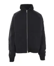 Zippered casual jacket S Black