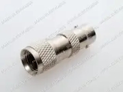2 PCS Coax Adapter Mini UHF Male Plug to BNC Female Jack Converter Connector