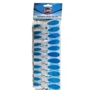 Clorox Plastic Clothespins - Pack of 12 with Soft Rubber Grips for Easy Handling