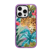 iPhone 16 Pro Impact Case MagSafe Compatible Wild Leopard