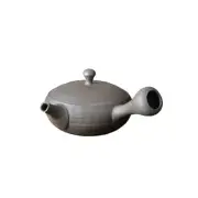 Tokoname-yaki - TOMOHIRO SAWADA - 170cc/ml -Flat kyusu teapot -Ceramic fine mesh