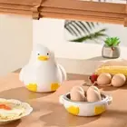 Four Grid Microwave Egg Steamer Plastic Steamer Box Breakfast
