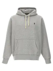 [Polo Ralph Lauren] Polo Ralph Lauren-Logo Hoodie Felpe Grigio-Uomo M