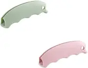 Multiple Silicone Shopping Bag Holder Handle, Durable Lightweight Multi Purpose Secondary Handle Tool, Grocery Bag Carrier Pouch Carrying Handle for Shopping (2 PCS)