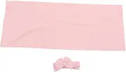 CLISPEED 1Set Newborn Soft Receiving Blanket with Bow Headband Versatile for Stroller Sleep for Parents Cozy and Skin Friendly Design