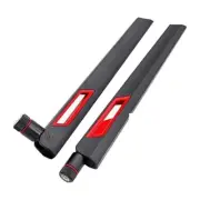 Black and Red 10dBi Dual Band Signal Booster Wi-Fi Antennas