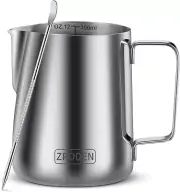Milk Frothing Pitcher, 12Oz 20Oz 32Oz Espresso Steaming Pitchers Stainless Steel