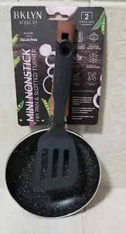 BKLYN Mini Nonstick Fry Pan & Slotted Turner - 2 Piece Set - Pluto Collection
