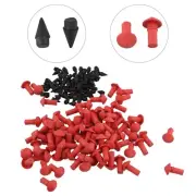 180PCS Car Mushroom Shaped Car Tire Repair Insert Plugs Kit Red Black Plugs