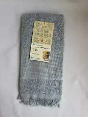 Vintage Charles Cross Stitch Collectibles Blue Fingertip Towel