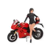 TSM Mini GT 682 Ducati Panigale V4 S with Ducati Girl figure