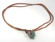 Colombian Emerald Raw Rock with crystals 9.00 Cts Cow Leather Muzo Mine