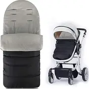 doepeBAE Universal Footmuff,Footmuff for Pushchair Car Seat Toddler Strollers Buggy Baby,Waterproof and Windproof,Pram Accessories,Outdoor Indoor (Grey)