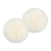 2x Auskin The Gulgong Long Wool Sheepskin Seat Pad Chair/Bench Padding Ivory