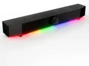 Tilted Nation Gaming Soundbar - Monitor Sound Bar for PC - RGB Computer Black