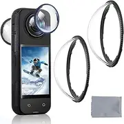 Pack of 2 3D Rotating Lens Protectors, Premium Lens Protector Compatible with Insta360 X4 Panoramic Camera, Insta360 X4 Accessories, for Insta360 X4 Lens Protection Lens Accessories