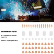 Electrode Nozzles Cups Kit Short PT‑31 Copper Consumables Welding Machine Access