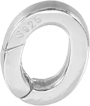 PHENOFICE Jewelry Pendants Clasps Ring Connector for Wedding Bands Pearl Pendant Connectors Metal Bail Beads Pinch Clasp Bail Charms