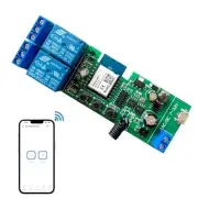 DC7-32V WiFi Smart Switch 2CH Relay Module APP Control For Garage Door Automatic