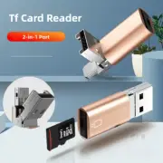 USB-C&TYPE-C OTG Adapter TF Micro Card Reader For iPhone Samsung MacBook Laptop
