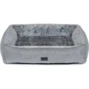 Superior Pet Goods Dog 87cm Bed Ortho Lounger Artic Faux Fur Sleeping Cushion S