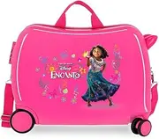 [Disney] Charming Children's Suitcase Pink 50x39x20cm Rigid ABS Combination Closure Side 34L 1.8 kg 4 Wheels, Pink, Suitcases Sliding