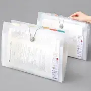 A4 Expanding Document Folder 12 Layer - Translucent White - One Size