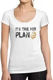 [Ultrabasic] Women's Graphic T-Shirt It's Time for Plan B Bitcoin BTC HODL Crypto Eco-Friendly Limited Edition Short Sleeve