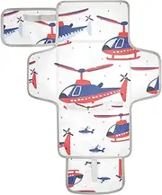 Reusable Diaper pad Changing mat with Tissue Pocket Portable Diaper Changing pad for Moms, Dads